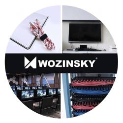 Wozinsky taśma rzepowa rzep organizer kabli 2 m Hook and Loop czarny (WVO2MBK)